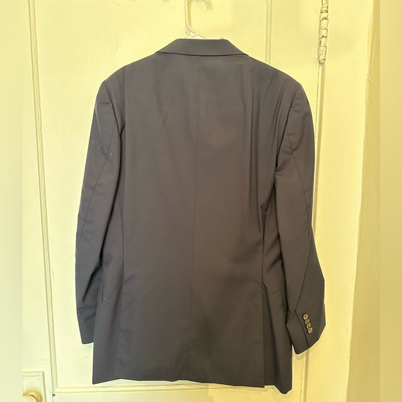 Woven by Vitale Barberis Canonico Tropical Wool Navy Suit 40L - Picture 3 of 7